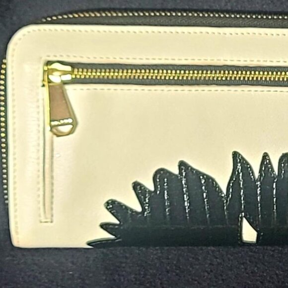 2 PC. BRAHMIN LARGE DUXBURY MONACO WHITE/BLACK SHOULDER BAG PURSE-SURI WALLET - Picture 11 of 12